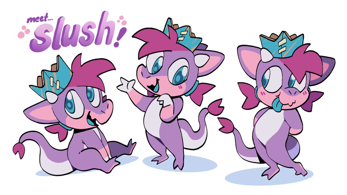 SlushieVRC's tweet image. I'd like to introduce the new channel mascot..

SLUSH! :3

This cute lil bean will represent as my twitch chat and play your TTS!!
Do you like them? 🥺