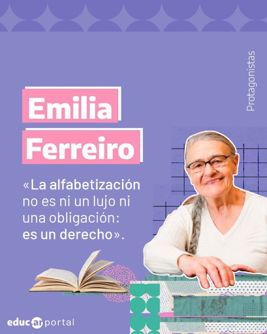 Una gran maestra. Marcó mi formación #Alfabetización