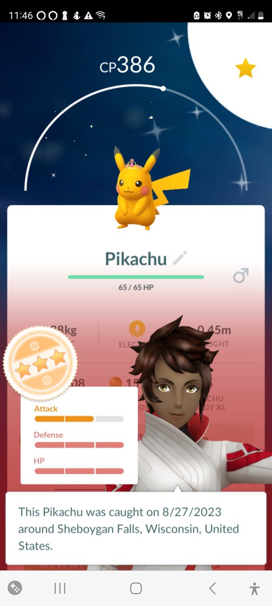 Friday, I received an award for being at the top in my field. Today I caught this. Honestly, I'm not sure which I'm more excited about.