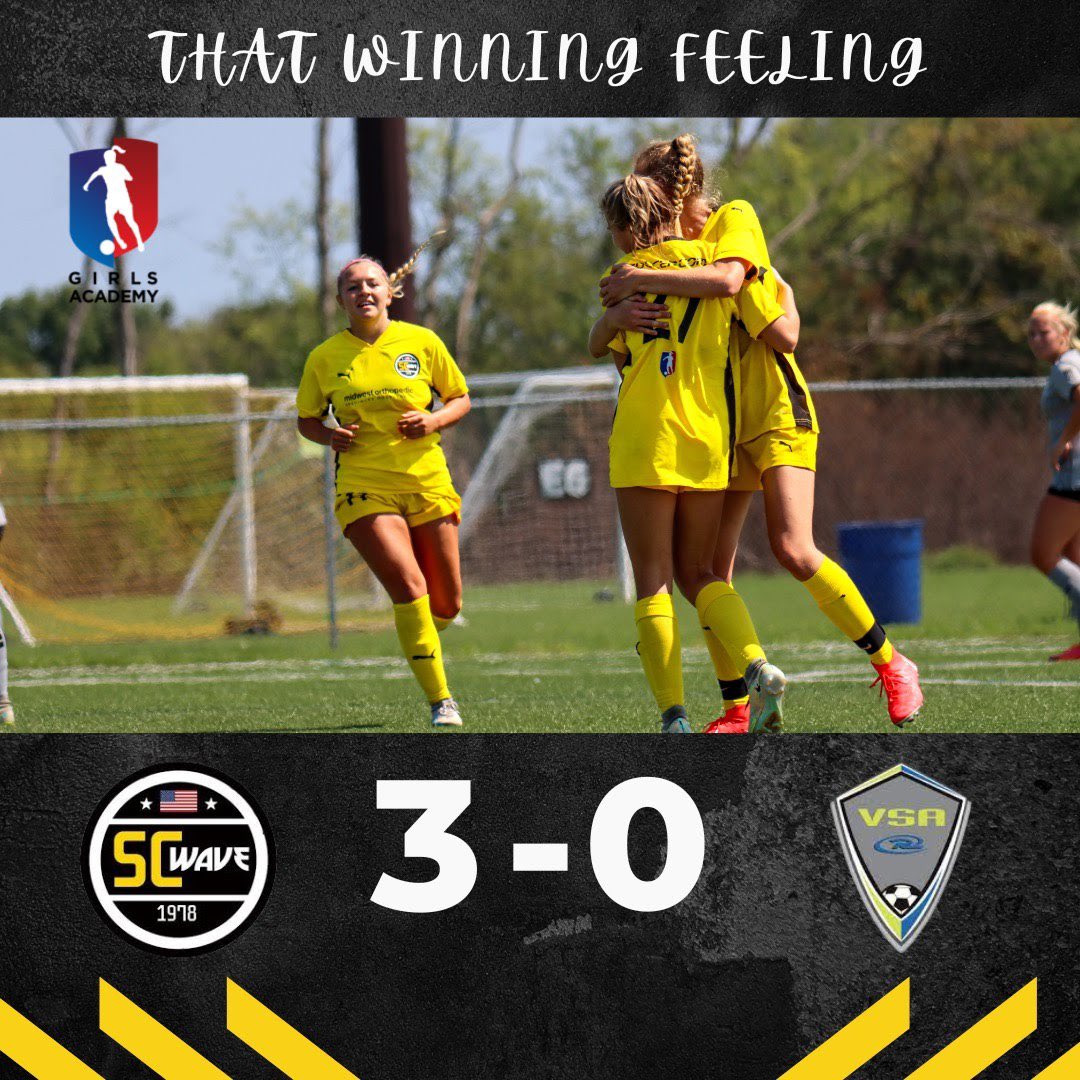 Another great win for the team with goals by Anna, Melina, and Jordan. Claire provided an assist. 

<a href="/SCWAVEROC/">SC WAVE</a> <a href="/Oliviero21/">Giuliano Oliviero</a> <a href="/GAcademyLeague/">Girls Academy</a>