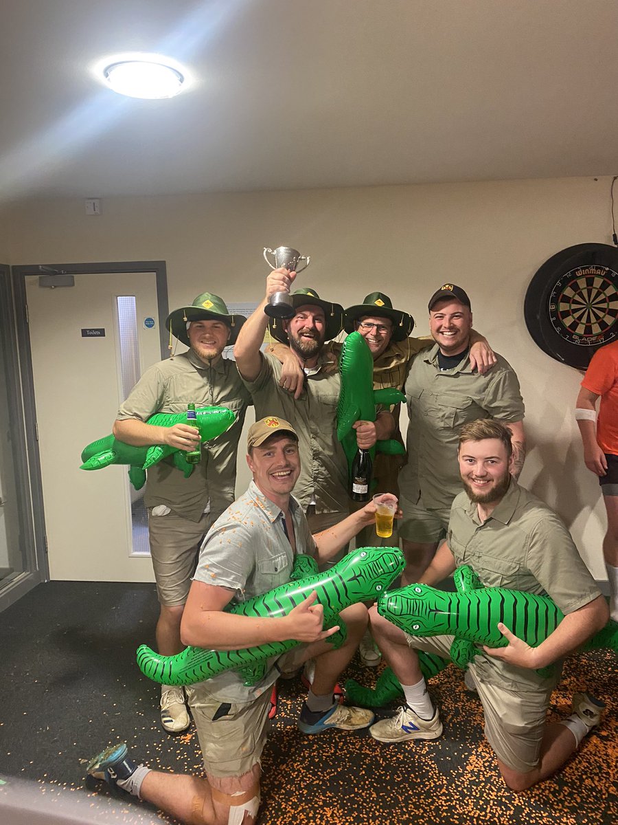 Amazing day all round in the annual 6 a side day. A record TEN teams competed for the Eric Flowers trophy 🏆…and this years winners are the Crocs 🐊 👏🏼. Winning a bowl off (in the dark) in the final vs runners up the ‘Lads &amp; Dads’ - more photos to follow!