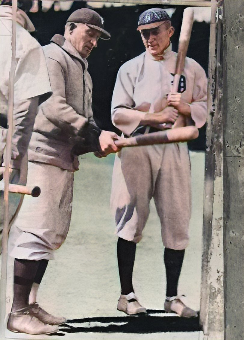 Honus Wagner and Ty Cobb