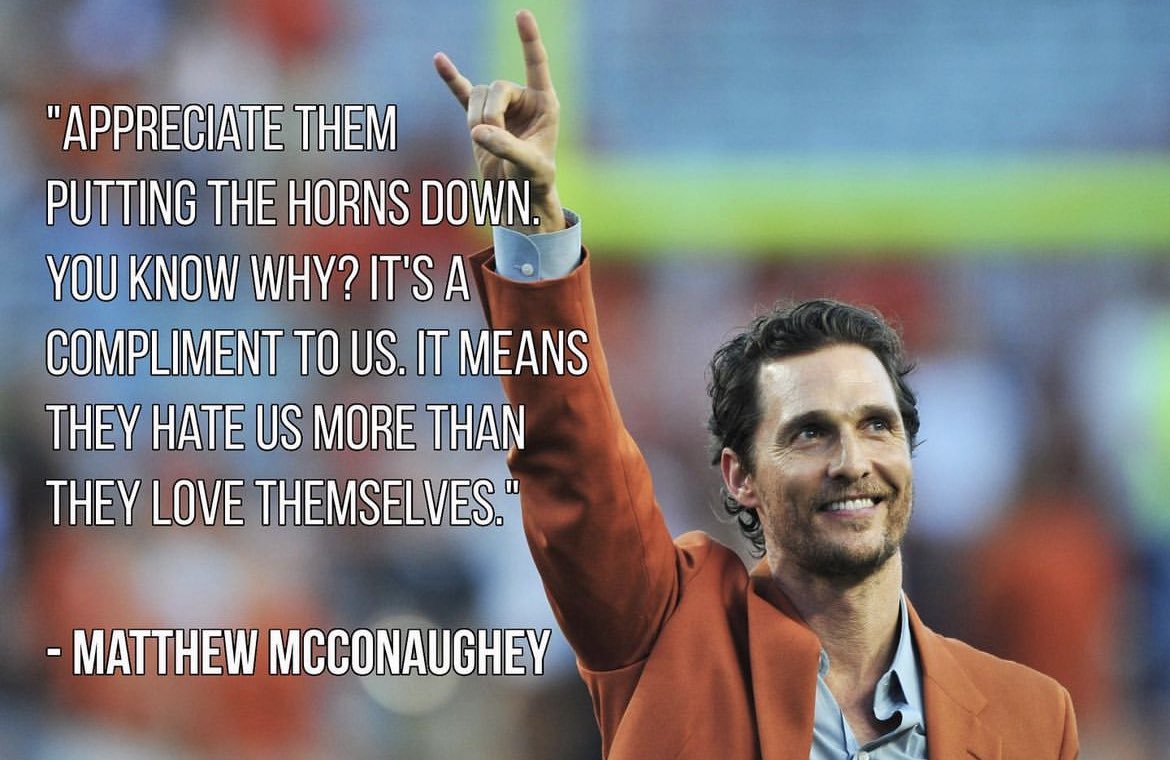 kyleumlang's tweet photo. Love me some @McConaughey 

#ThisIsTexas #HookEm 🤘🏽 https://t.co/fEiYm1BAv7