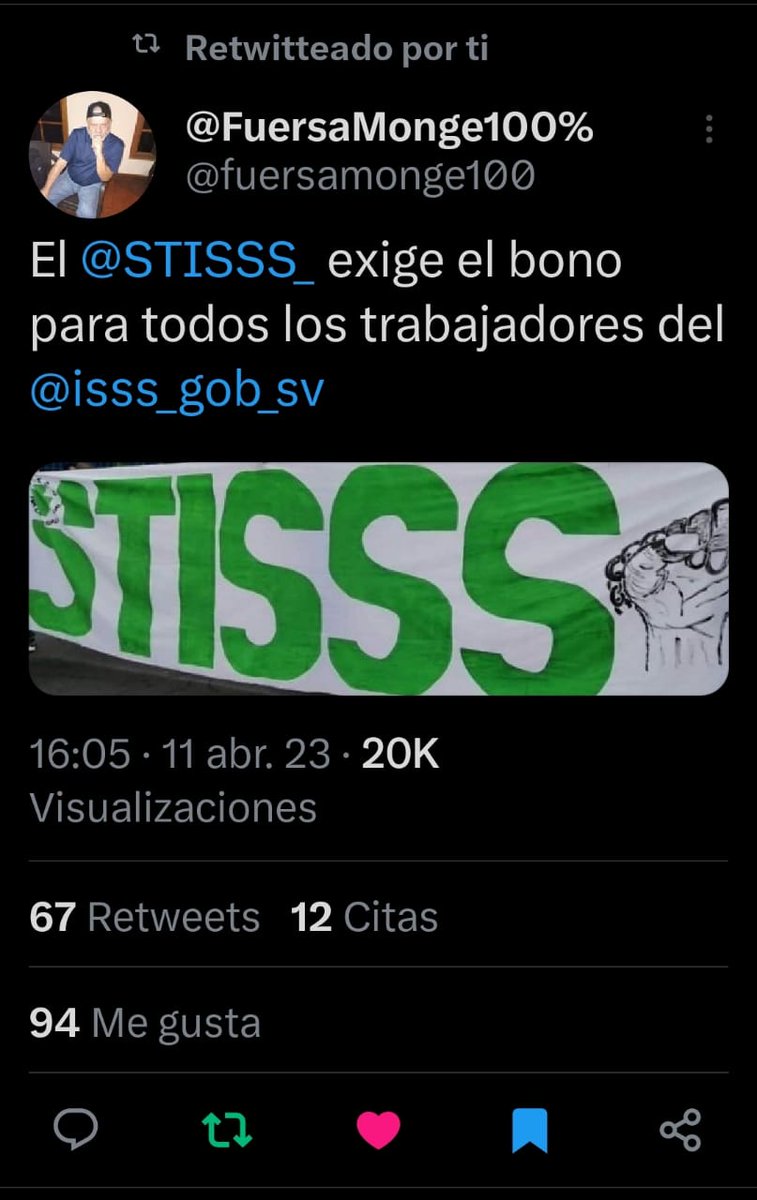 RicardoMonge32's tweet photo. 57 años de lucha por la clase trabajadora, no se borran con chelito, seguimos resistiendo contra la injusticia y la opresión ,resistamos compañeros, Dios siempre ve lo justo, cuando las batallas son justas Dios está presente, viva el glorioso @STISSS_ animo compañeros, saludos. https://t.co/o1T4auvFdo