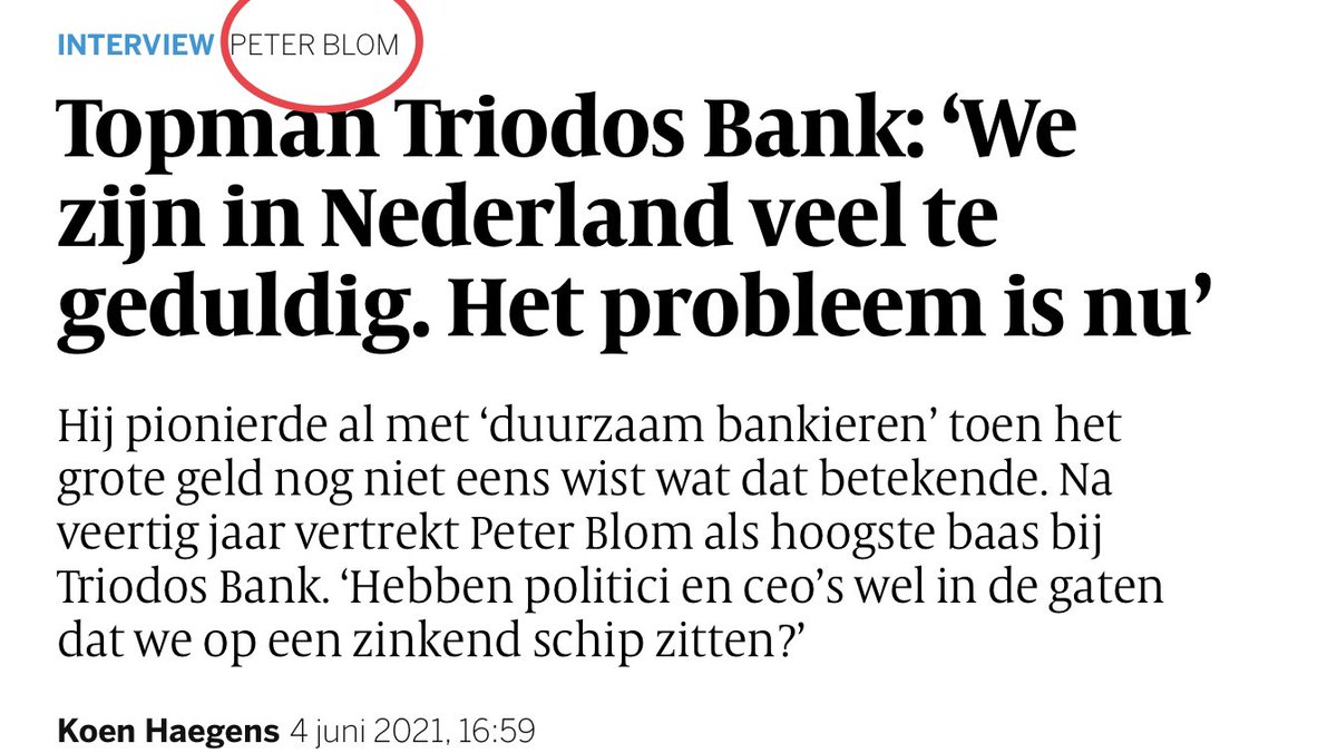 jsshgnt's tweet image. #Triodos

Het zou ook zomaar een citaat van een gedupeerde #certificaathouder kunnen zijn.

Maar dan ‘leest’ de bank het ineens ‘anders’.

En de kapitein van het eigen zinkende schip heeft de ballast overboord gekieperd, de #MTF in.