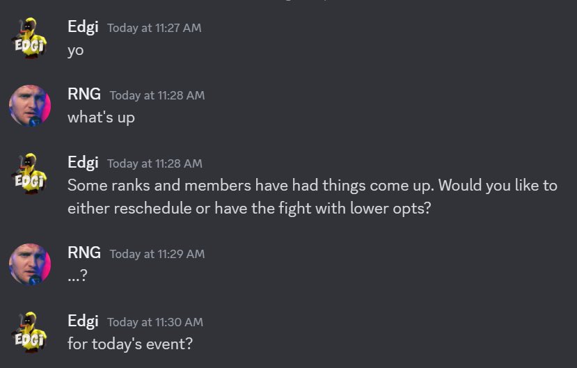 OsRSPN's tweet photo. WHERE WAS THE QUEEN BEE WHEN YOU NEEDED HIM?

MISFITS HAS BEEN CLINGING ON BEING ONE OF THE BEST P2P CWA BASED CLANS BUT BENT THE KNEE TO THE FUCKING SHARKS!

Everything is on the the table, here are the leaked dms. #osrs #osrspn 
 
https://t.co/vSrTKQukL7
https://t.co/kxIGE8G18T https://t.co/C0EDnjLEZr