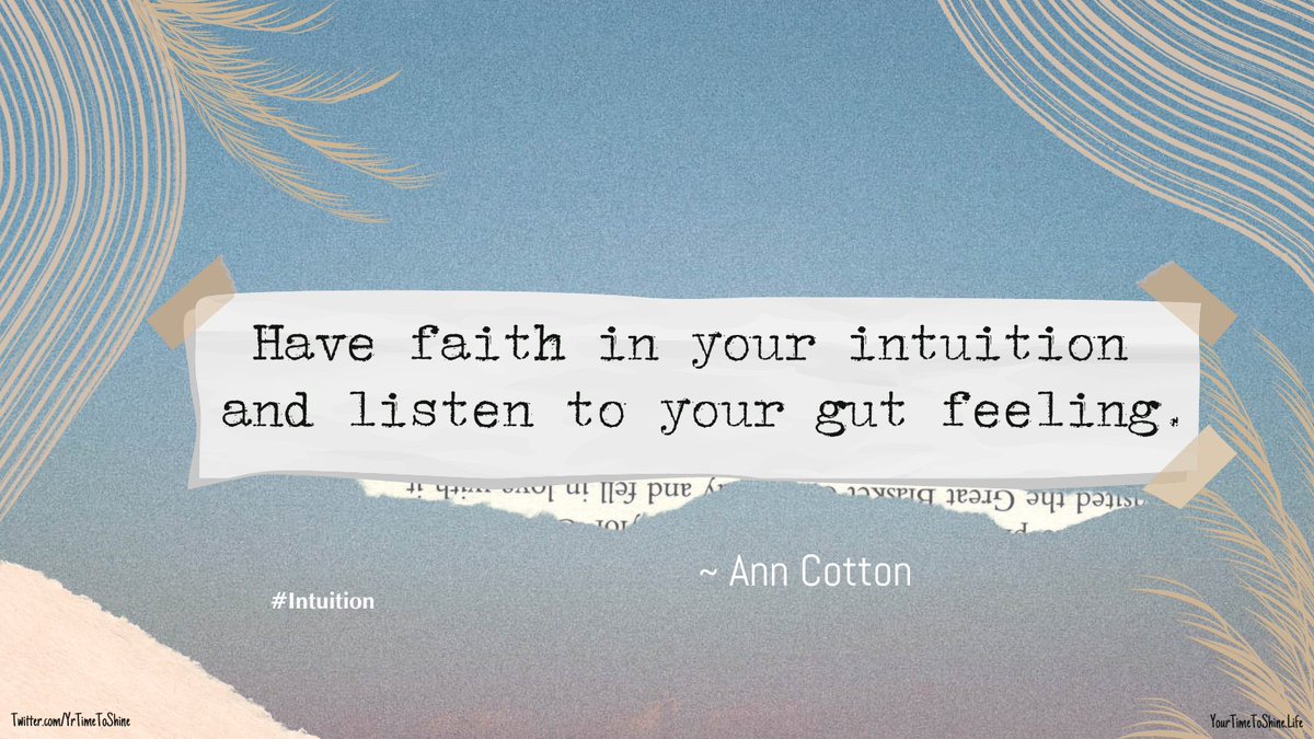 Trust yourself. This week’s Coaching Theme: INTUITION #Intuition #GuidedByIntuition #IntuitiveInsights #SoulWhispers #IntuitionJourney #InnerGuidance #IntuitionMagic ❤️