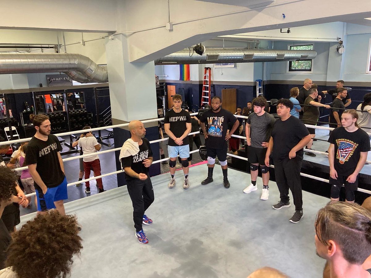 neprowrestling's tweet photo. 40 students partook in our summer fantasy camp today. This was the most successful fantasy camp in the history of NEPWA. Congrats to all the students for their hard work and enthusiasm. We are proud to announce 10 new students from this camp enrolled in our world class program. https://t.co/SbirenzK00