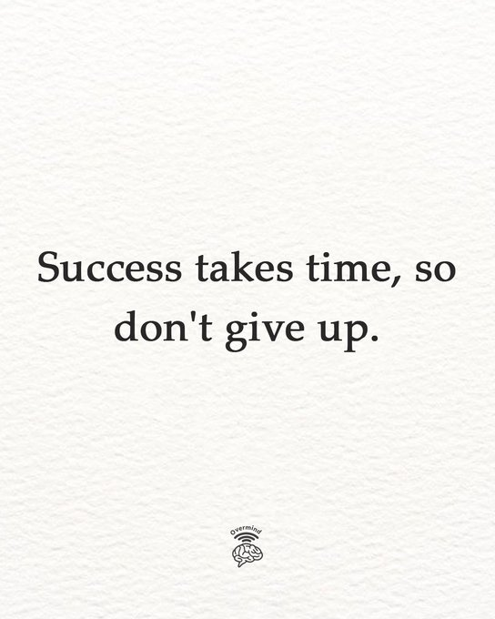 overmind01's tweet photo. Don't give up. https://t.co/3VhxI3qxbT
