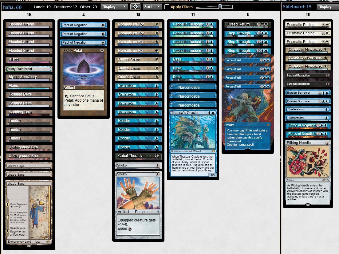 GrapeshotNH's tweet photo. Made top 8 of today's legacy challenge with Pact Breakfast, Pact was good!

1-2 Grixis Delver
2-1 Lands
2-0 UB Scam
2-1 Red Painter
2-1 Rhinos
2-1 Jeskai Control
2-1 Mono Red Stompy

Quarters: 1-2 BW Death and Taxes https://t.co/NDc8zQP51R