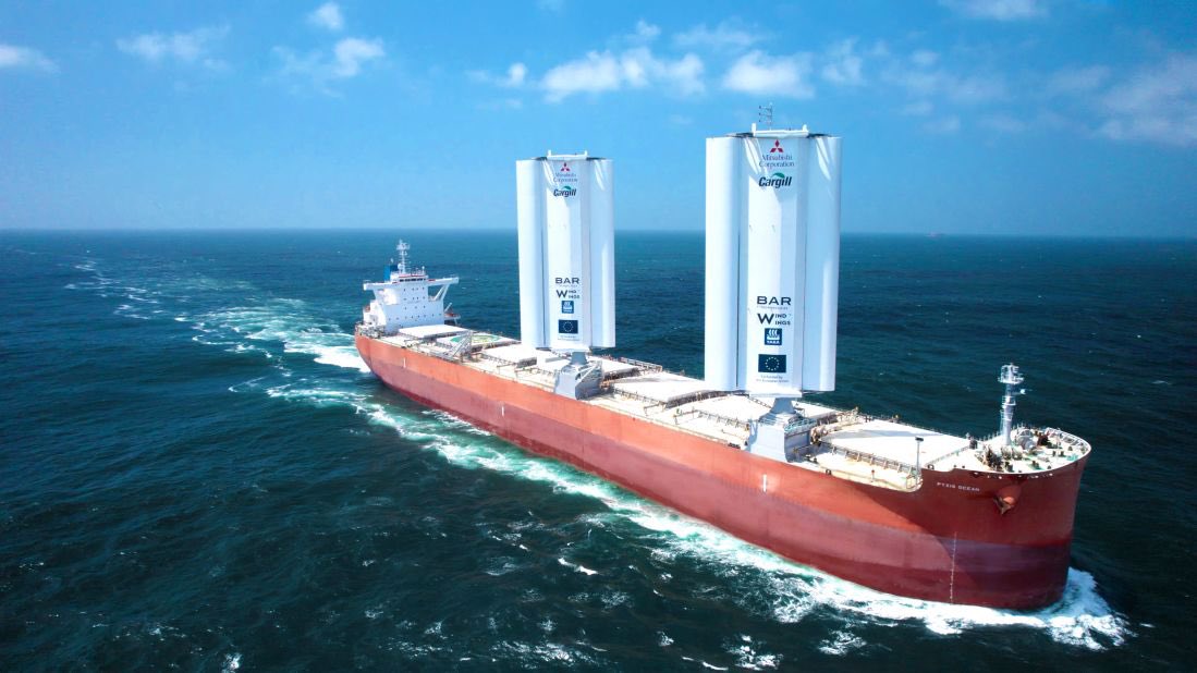 NEWS:🚨 Pyxis Ocean a cargo ship that is chartered by Cargil has set sail but

With two huge metal wings making it wind powered.👀

#pyxisocean #cargil #cargoship #windpowered