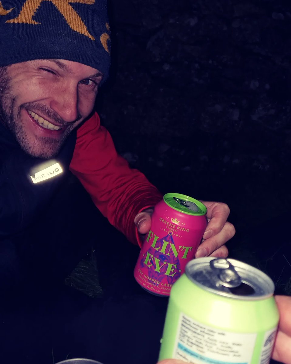 Shove your Michelin stars. Instant hot choc, sausage casserole and a couple of tinnies. Eaten in a sheepfold.