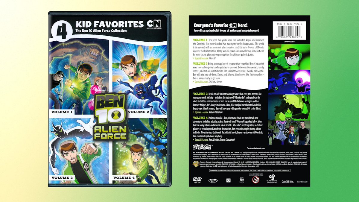 Ben 10 Alien Force: Season 1, Volumes 1-4 [DVD]