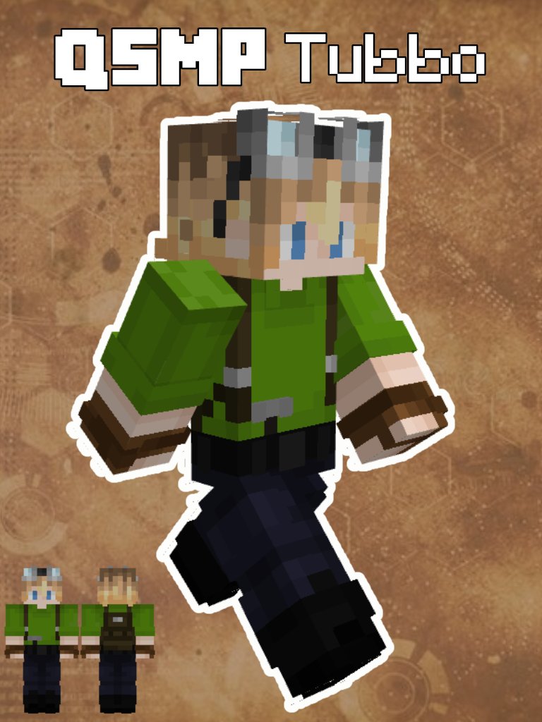 LukasDragon_🌱 on X: Qsmp Tubbo Skin ! I tried to get most of the