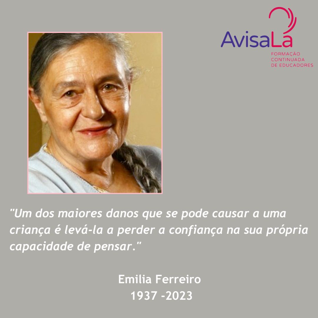 avisa_la's tweet photo. Nossa homenagem e reconhecimento a Profa. Dra. Emilia Ferreiro importante referência nas pesquisas sobre alfabetização. Seus estudos contribuíram para considerarmos a criança como um ser pensante e atuante com a Língua, mesmo antes de saber a ler e escrever convencionalmente. https://t.co/7qDZi7KVXf