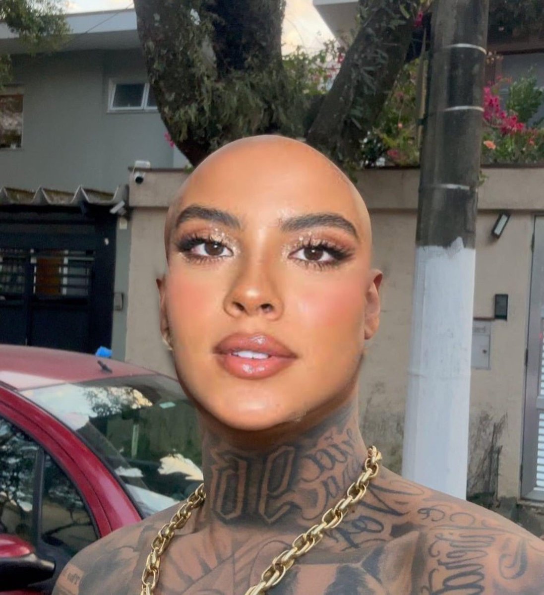 BELA CAMPOS SEM CABELINHO KKKKKKKKKKKKKKKKKKKKK JUROOO QUE PAREI