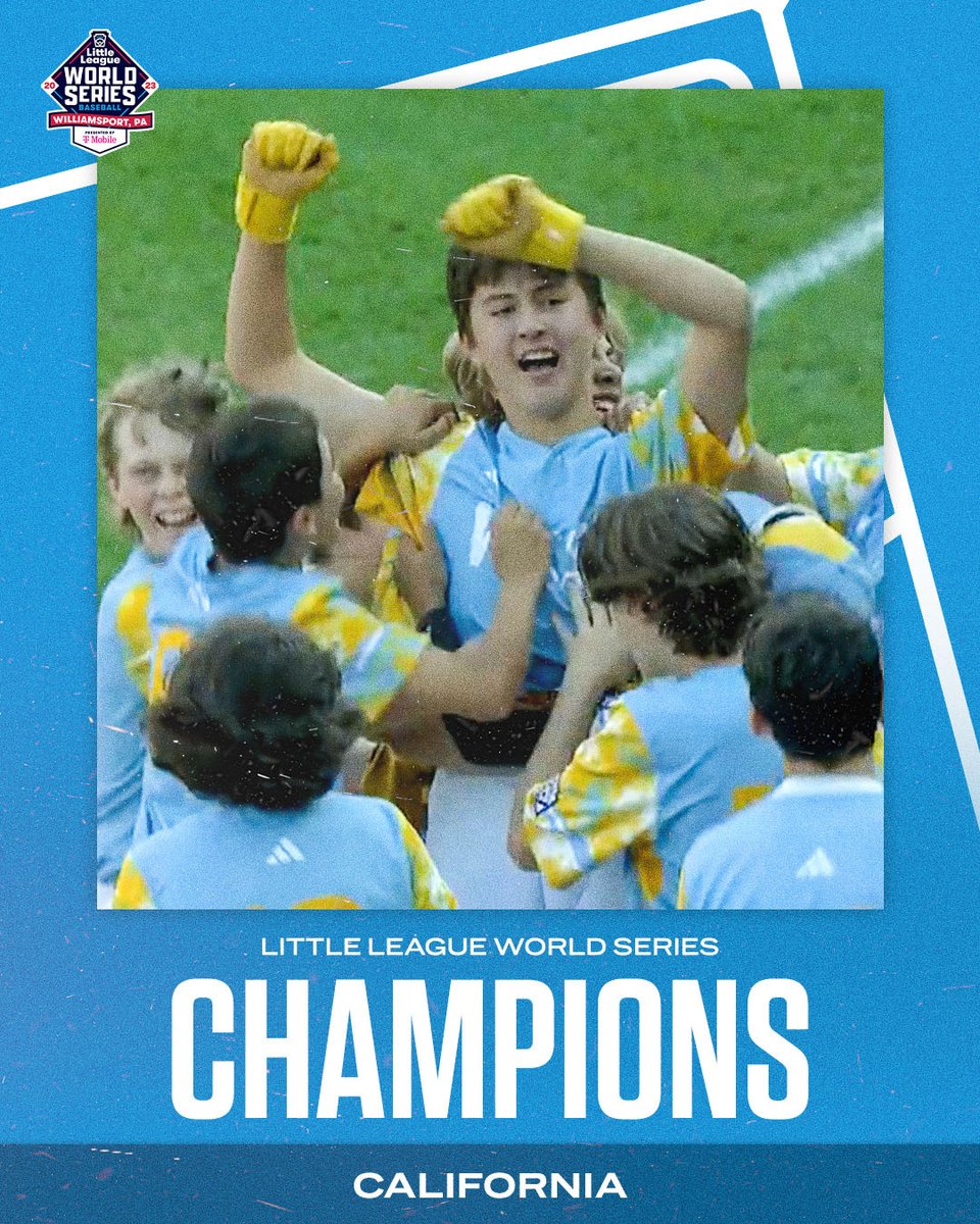 CALIFORNIA ARE YOUR 2023 LLWS CHAMPS 🏆