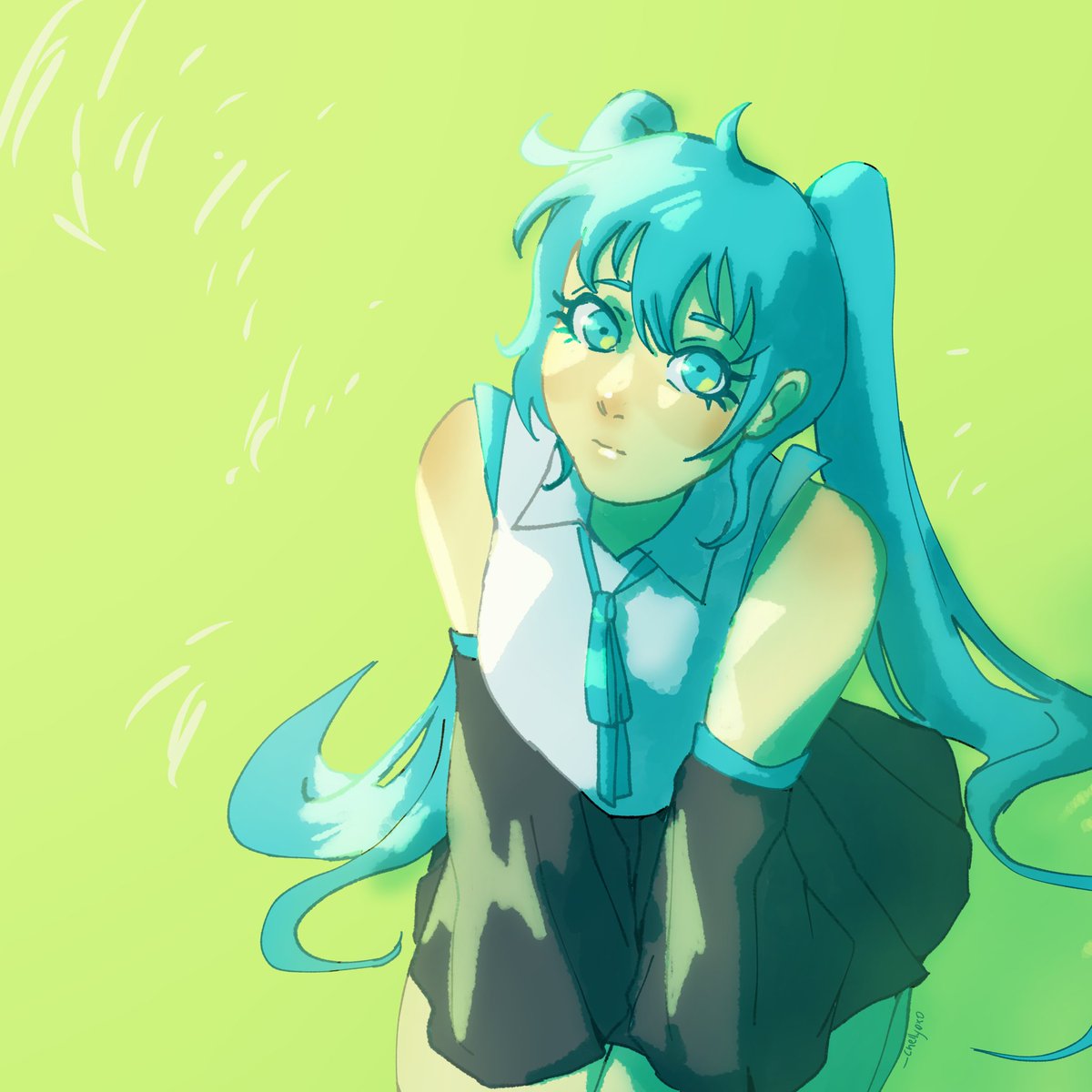 _chellyoxo's tweet photo. Miku https://t.co/G63nRZ8Oth