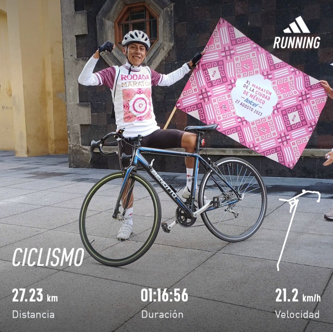 juliobikerun555's tweet photo. Llego el #Maratón , se corrió y hace días su #Rodada la #RodadaMaraton 🔴🟣🚴♂️💨 #30K y ya en complemento pues se armo el #RunAndRide 🚴♂️➕️🏃de #72K #Rodando y #Corriendo #MaratonCDMXTelcel #42K @MaratonCDMX 🔴🟣🏃💨 . #YoElegiCorrer @SumandoKMx @ManicomioRunner @ComuniRunners https://t.co/3vno4nRDN8