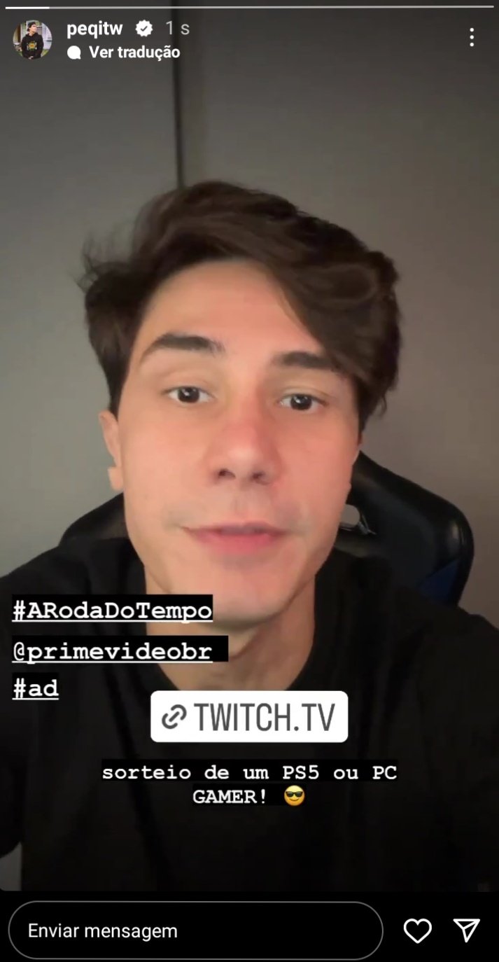 Tazercraft Updates on X: 📸 🇧🇷Story do Pac e do Mike falando sobre o  Prime video e o sorteio de ganhar o Pc e um Ps5 🇺🇲Story of Pac and Mike  talking