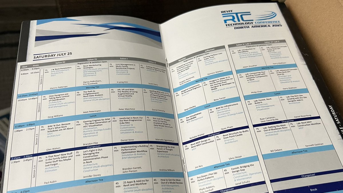 Found while cleaning. #RTCNA2015 event guide. My first time speaking. 🫨