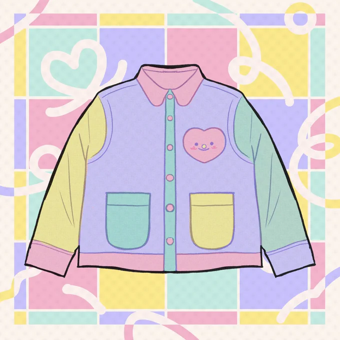 A Lovely jacket in colorblock  1 day left before my Kickstarter goes live!  Last day to sign up for the pre-launch notification! I'm trying to reach 150 followers  before launch tomorrow Link below  #kickstarter #illustration #appareldesign