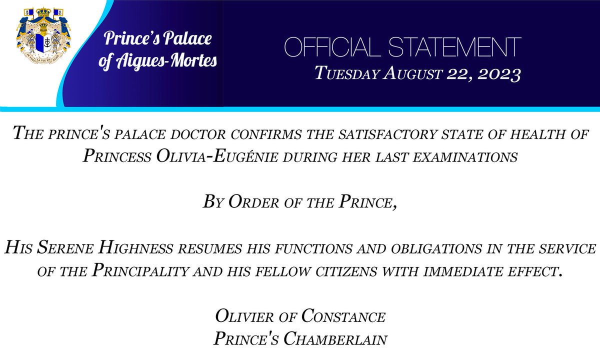 Return of the Princesse Olivia-Eugénie #Micronation