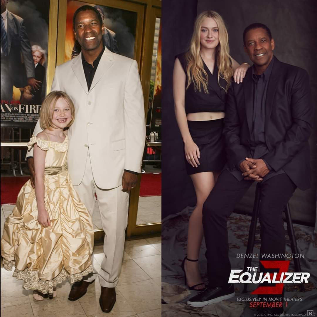 footballguy82's tweet photo. Thats awesome. Denzel hired Dakota Fanning for Equalizer 3. 19 years later after doing Man on Fire. 💯 https://t.co/6xN8warM41