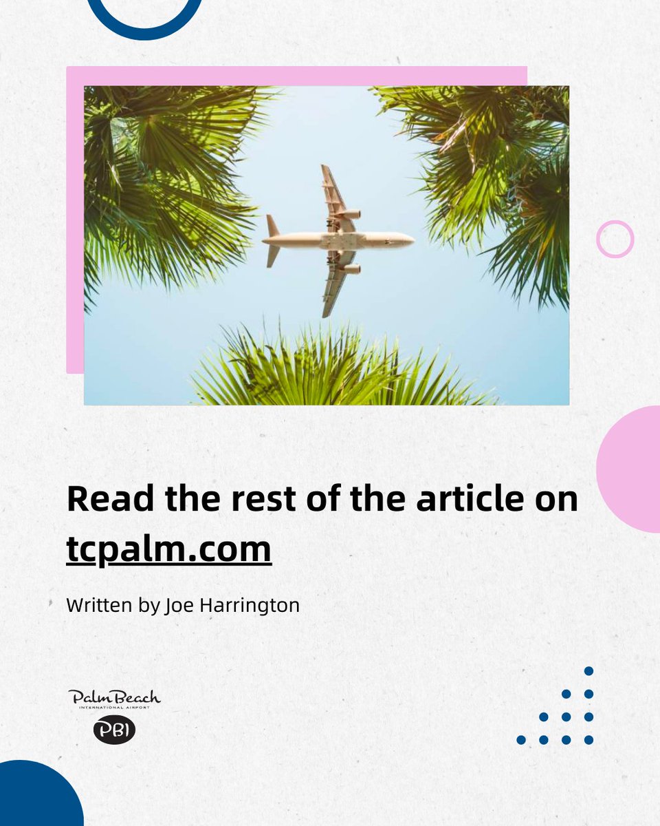 flyPBI's tweet image. PBI is a great option for the Treasure Coat! Easy. Convenient. Less Stress.  🌴 ✈️  Check out the entire article on tcpalm.com or click the link on our bio!🗞️

 🔗 in bio for entire article 
 🗞️: @TCPalm 
 ✍️: Joe Harrington 

#FlyPBI #tcpalm #treasurecoast