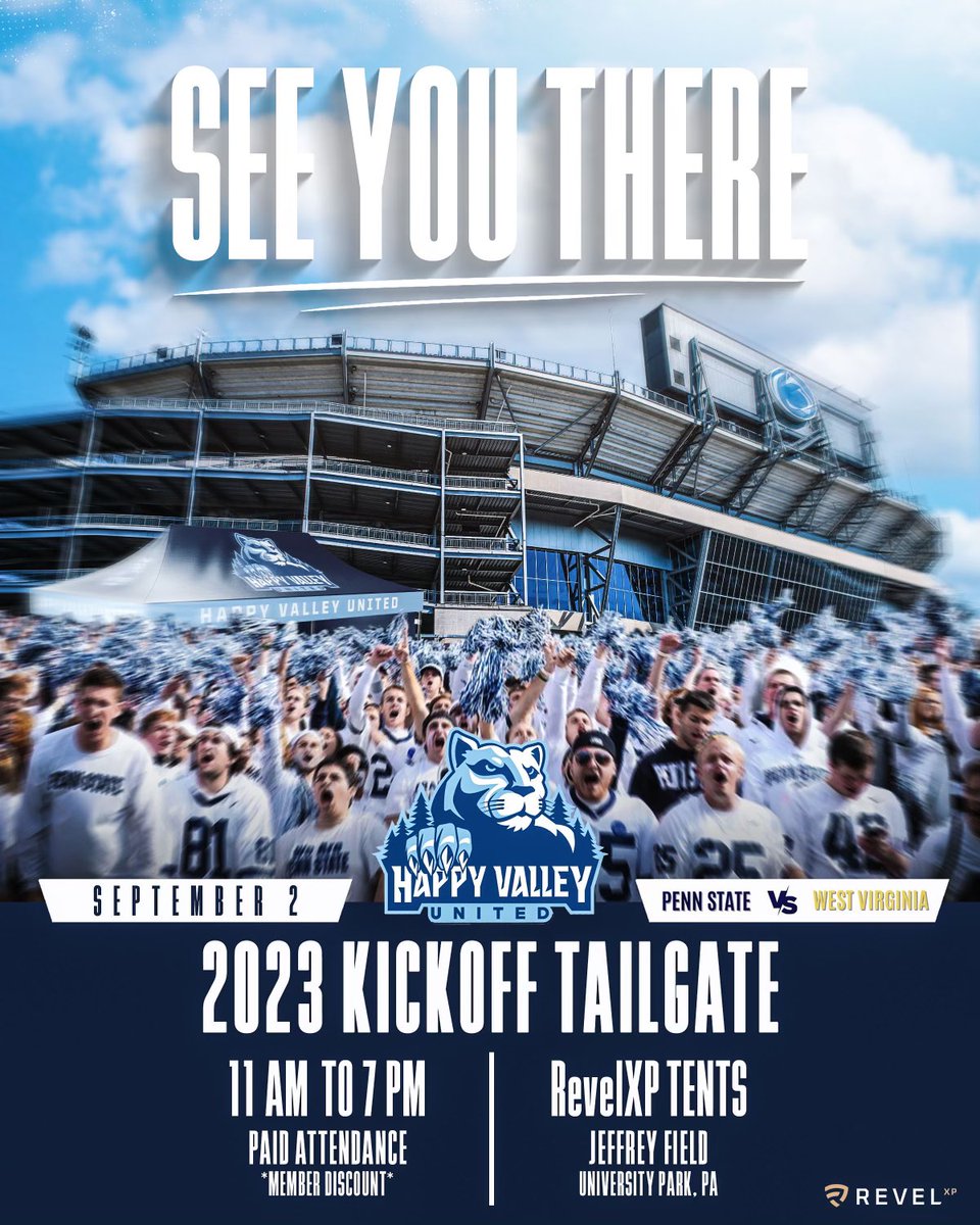 Join @MicahhParsons and I this Saturday at the @HappyValleyUtd tailgate. Secure your spot by signing up here: happyvalleyunited.com/pages/events#c… #WeAre