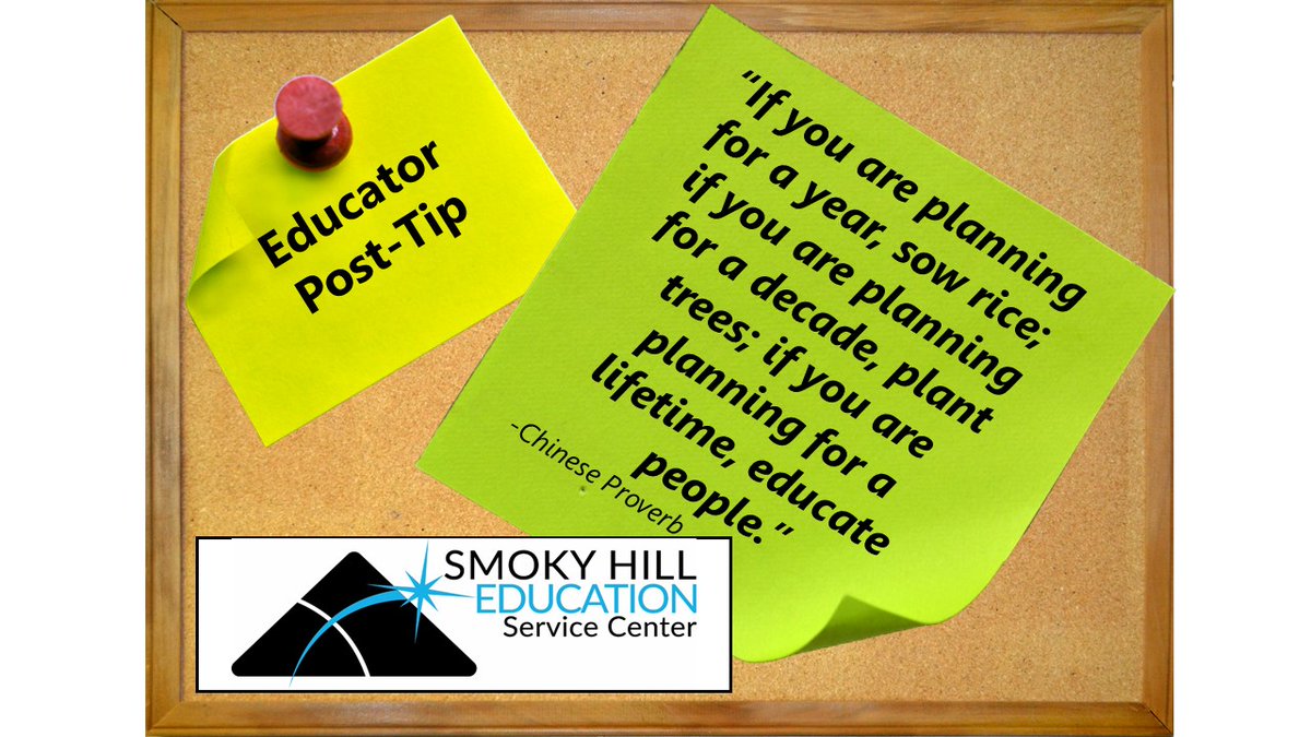 Educator Post-Tip for August 28, 2023.
@SmokyHillEd #SHESCsecd <a href="/SmokyHillEDU/">Smoky Hill Education Service Center</a>