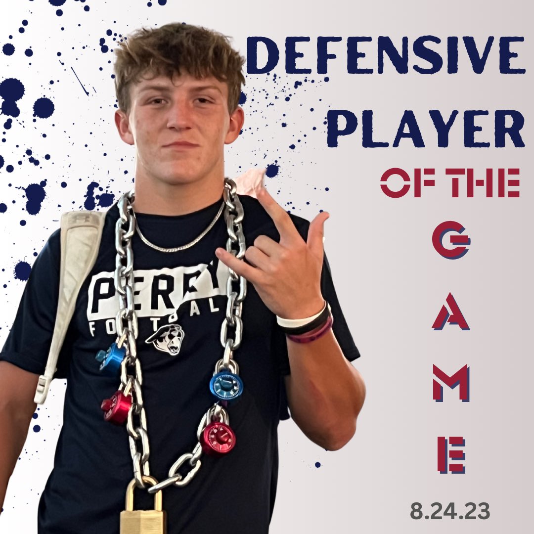 Congratulations Nate Lauritzen #20💪🏽 Game One Defensive Player of the Game! 🐾🏈 #PumaNation