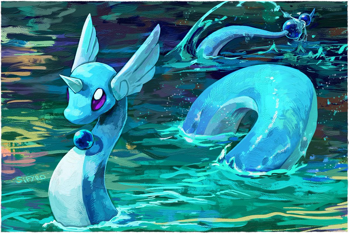 Dragonair painting made in Rebelle 6