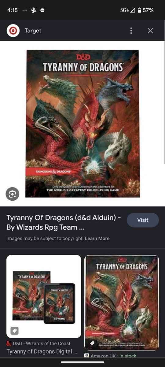 matthewbrown487's tweet photo. @HN2DM Google says it's Tyranny of dragons? https://t.co/4YgnHZEClO