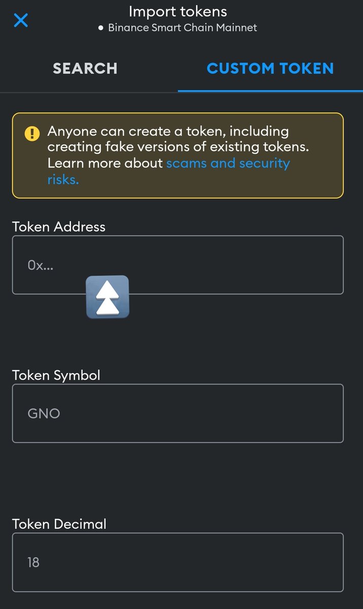 Avatar_protocol's tweet photo. After successful claim, copy the #AvatarProtocol contract address on the airdrop page and add token to your wallet.
Use the images below to help with the process.
◾Click import tokens
◾Select Custom Tokens
◾Paste the address and click on import, token will reflect instantly. https://t.co/vPzagqWGh4