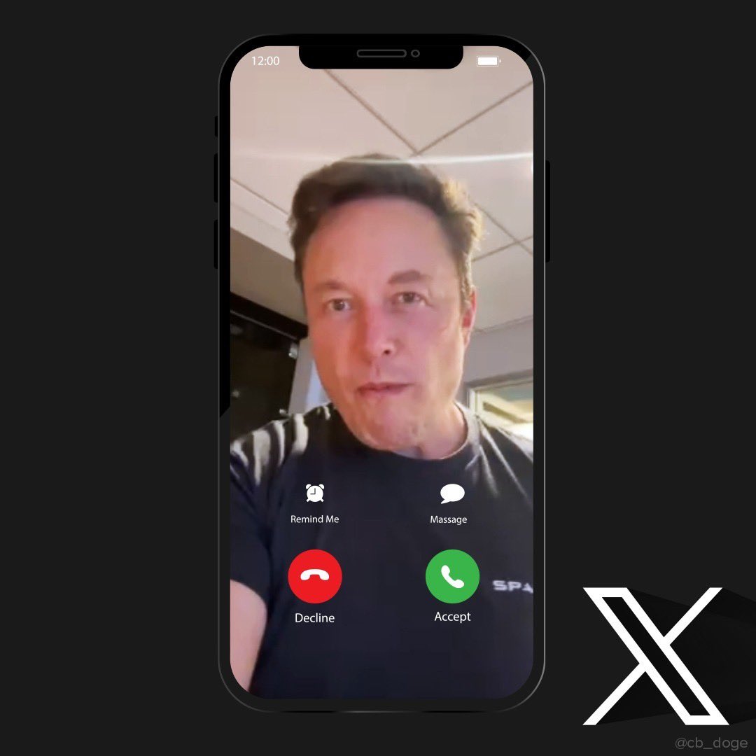 Video calling is coming soon on 𝕏. How would you react if you got a random call from Elon Musk?