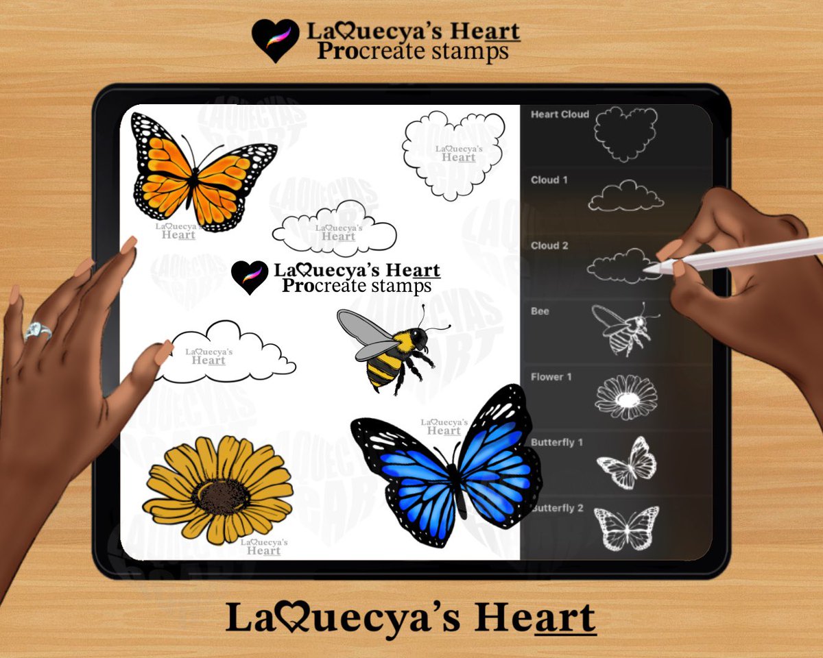 Try out my Spring Procreate stamp pack
LaQuecyasHeart.gumroad.com 🦋

#laquecyasheart #laquecyasart #blackart #blackartist #digitalartist #procreate #procreatestamps #procreatebrushes #digitalart #artist #artistoninstagram #drawing #sketching #digitalillustration #illustration