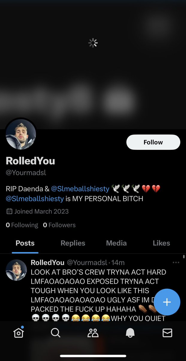 SlmeBallShiesty's tweet photo. @Yourmadsl I DONE MADE THIS BITXH BLOCK HIMSELF😭😭😭😭😭🪦🪦🪦⚰️⚰️⚰️⚰️⚰️ HE KNOWS HES UGLY ASF AND THEM FAKE JORDANS FROM MUMBAI AINT HELPING😭😭😭😭😭

BRO IS A SLUMDOG FROM MUMBAI😭😭😭😭⚰️⚰️⚰️⚰️ DAENDA 6FT UNDER 🪦🪦🪦🚬🚬🚬 I OWN YOU https://t.co/h2RpdjBz8v