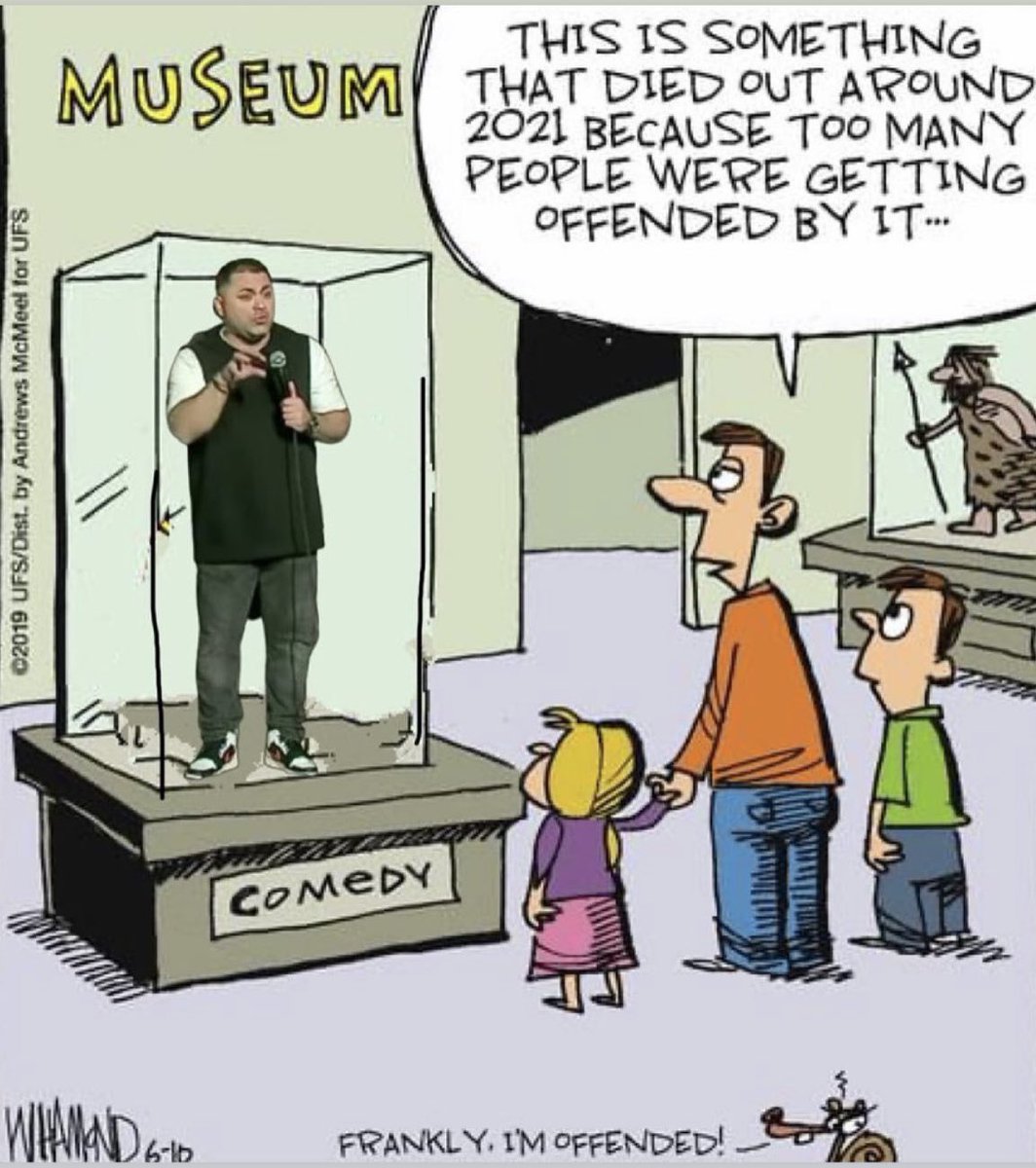 Comedy is an escape from reality! If you’re offended by it then watch something else 🤷🏻‍♂️