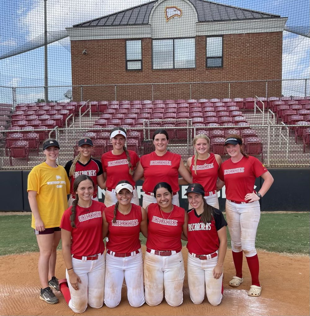 Firecrackers NC Bean/McKinney (@fcbeanmckinney) on Twitter photo Great team camp today at <a href="/Winthropsoftbal/">Winthrop Softball</a> ! Big thanks to <a href="/CoachFuller7/">Coach Fuller</a> , Coach Mike, <a href="/CoachMoWyatt/">Morgan Wyatt</a> and players for the great instruction!! Extra special to have Firecracker Bean/McKinney alum <a href="/BucknerGrayson/">Grayson Buckner</a> helping guide the latest Firecrackers!!! 🧨🥎 #hotasafirecracker Great team camp today at <a href="/Winthropsoftbal/">Winthrop Softball</a> ! Big thanks to <a href="/CoachFuller7/">Coach Fuller</a> , Coach Mike, <a href="/CoachMoWyatt/">Morgan Wyatt</a> and players for the great instruction!! Extra special to have Firecracker Bean/McKinney alum <a href="/BucknerGrayson/">Grayson Buckner</a> helping guide the latest Firecrackers!!! 🧨🥎 #hotasafirecracker
