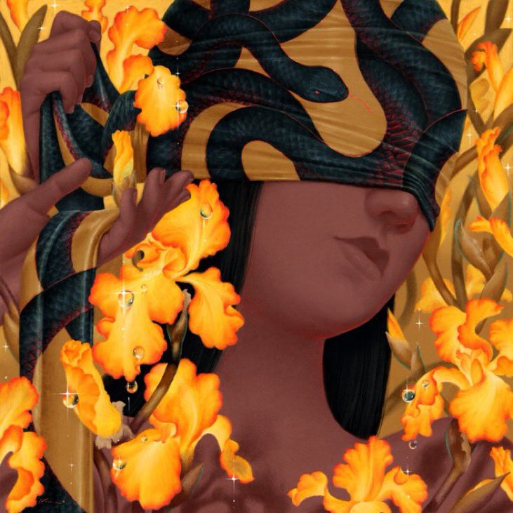 gogogee_'s tweet image. GM !! 🐍💛🧡🌸🪜 

1. @kior_art 
2. @gogogee_ 

#nftcuration