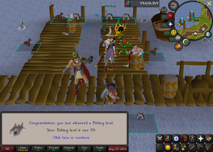 MunchiseOSRS's tweet photo. 99 Fishing (#2) on the HCIM 🐟 https://t.co/TvEafIjMxx