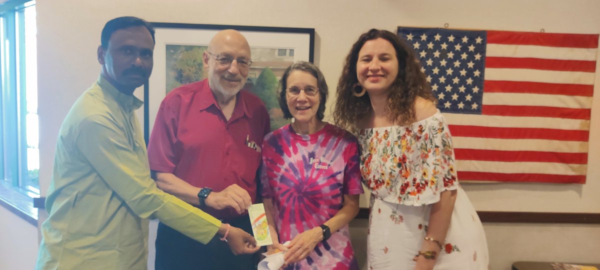 Meeting with the Host Family of IUP... Today along with other #FDAI fellow of Greece,Andriani Arampatzi met 
Dr. Larry Feldman and Dr. Margaret Stempien, retired mathematics professors of IUP. A new bonding started among the India, USA and Greece.
#usief #fulbrightteacher #irex