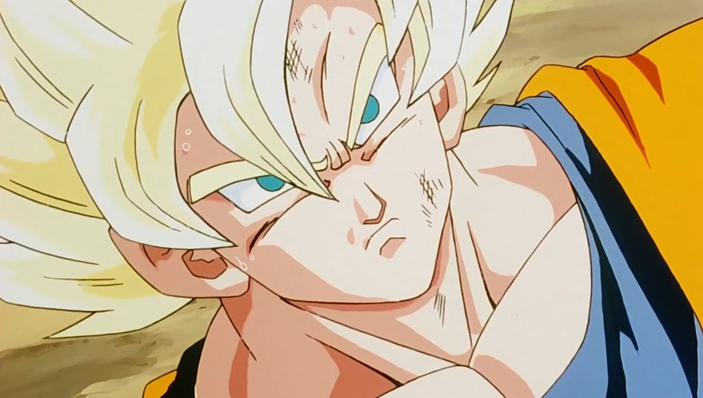 I don't think i've ever seen anyone post this image of Goku from the Masunaga episode, Goku vs Cell. God damn, he drew solid looking characters.