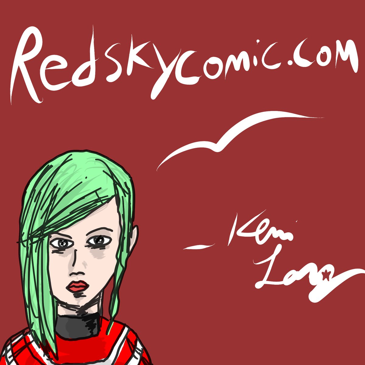 #art #comics #indiecomics #promo #greenhair #nobodyreadsthis #Kevin