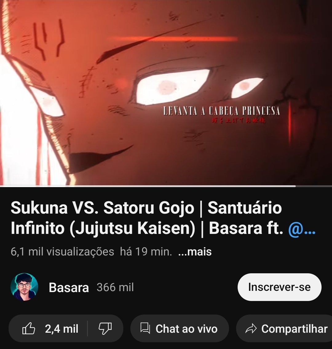 Santuário Infinito (Sukuna VS. Satoru Gojo) - Basara