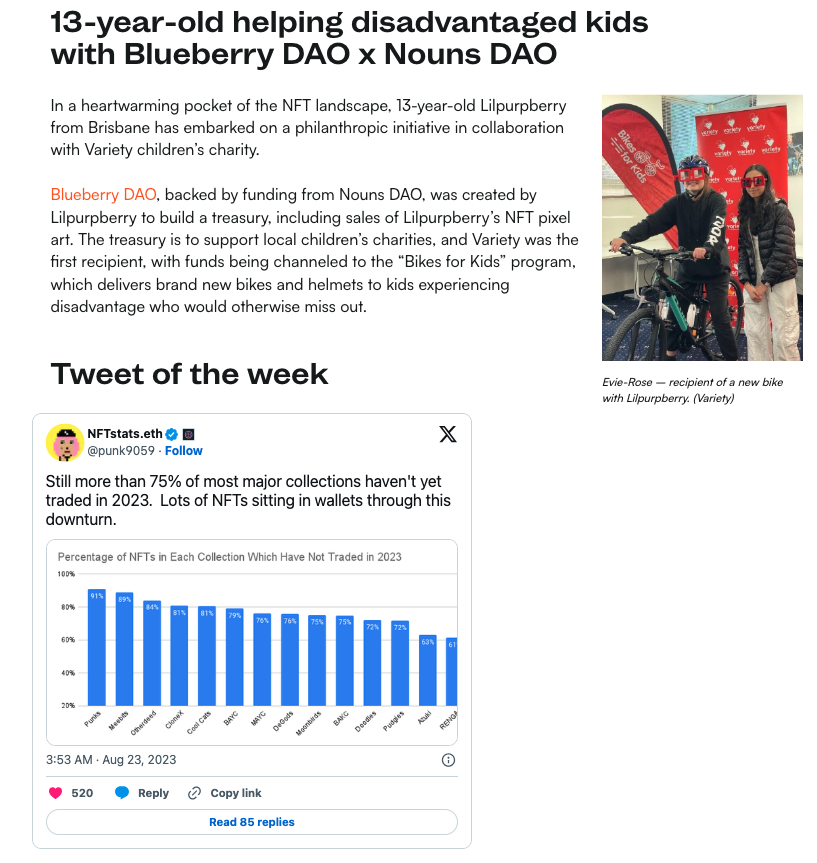 My latest <a href="/Cointelegraph/">Cointelegraph</a> article was a juicy one!

👉 Some big sales including <a href="/Sothebys/">Sotheby's</a> &amp; <a href="/DGMD22/">DGMD.6529</a> picking up a Pipe Squiggle
👉 <a href="/A_Giant_Swan/">Giant Swan 🦢</a>'s incredible VR story 
👉 <a href="/opensea/">OpenSea</a>'s race to the bottom with <a href="/mcuban/">Mark Cuban</a> &amp;  <a href="/waleswoosh/">wale.moca 🐳</a> weighing in
👉 <a href="/lilpurpberry/">lilpurpberry.⌐◨-◨</a> &amp; <a href="/blueberry_dao/">BlueberryDAO</a> helping