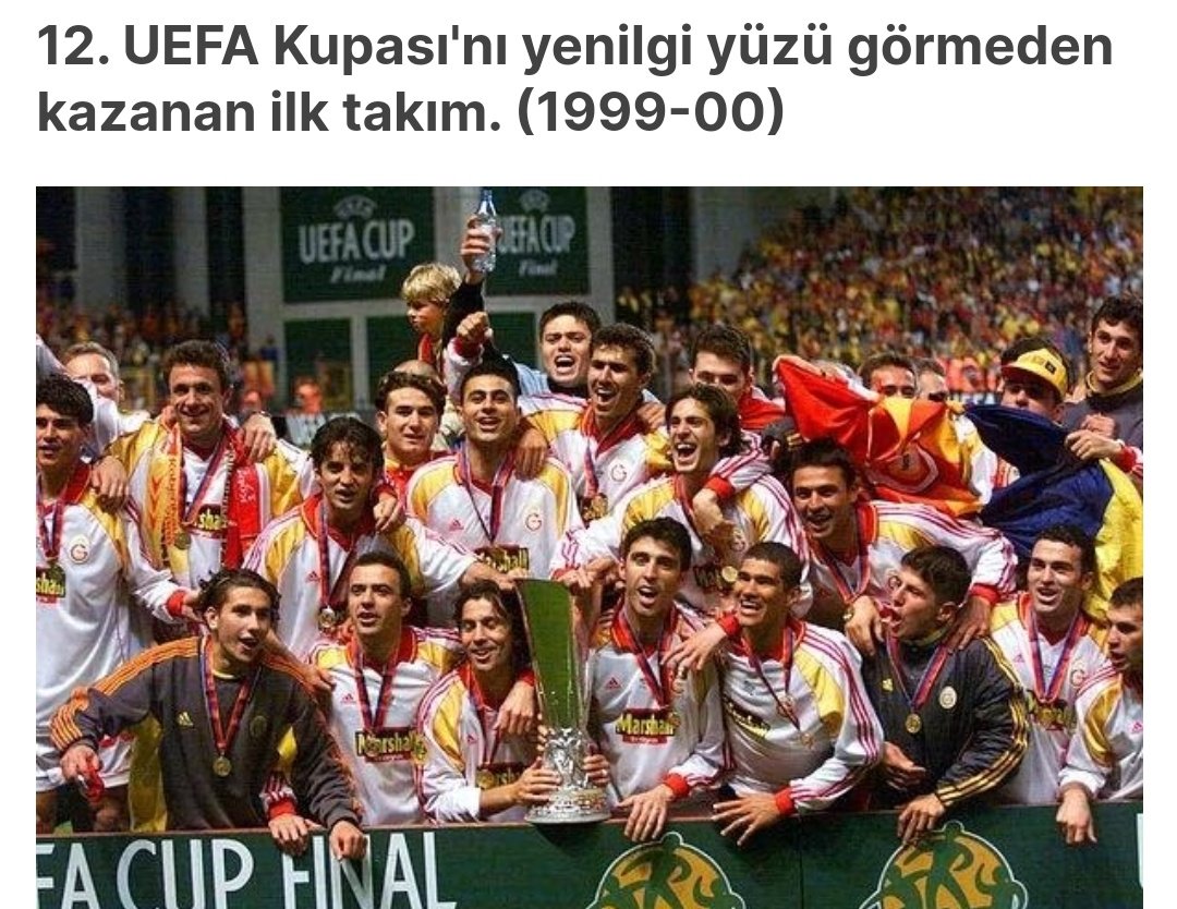 UEFA kupasını yenilgisiz kazanan tek takım 💪
❤️💛 GALATASARAY 🦁

#beyazfutbol #YazŞarkısı Twitch Suarez Amrabat #Samsunspor Mendy  Gamze #enjsa Ferdi Kadıoğlu Yaren Çakar #GSvMOL #beyazfutbol #polis Ali Yiğit BURUK #GSvMOL #ucl #abaya #BBNaija #feyalm #UsykDubois  #sundayvibes