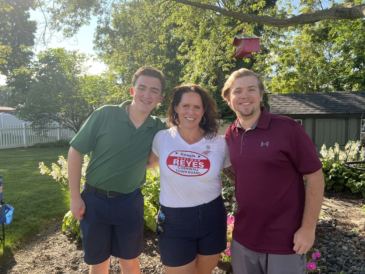 ocnytr's tweet photo. OCNYTR joined Karen Reyes today at her backyard BBQ event today! 

Cornwall is an historic town we have to save from poor leadership. Someone that's fighting just for that above all is Karen. 🇺🇸 

We're proud to back her for Town Board! https://t.co/NqU7EliiYE