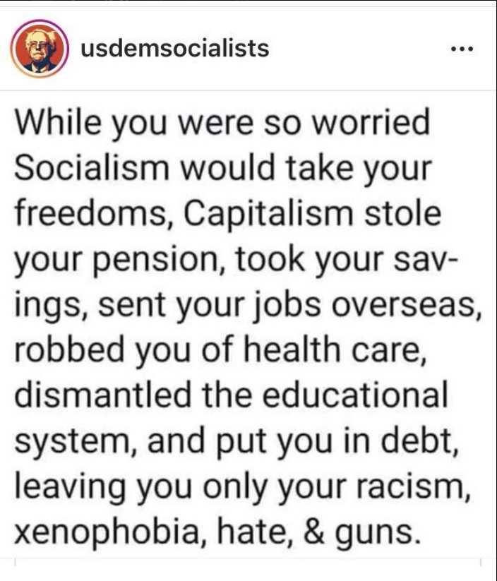 LeftwardSwing's tweet photo. I see "Socialism" is trending.
So with that in mind.... https://t.co/omsrdCPmME